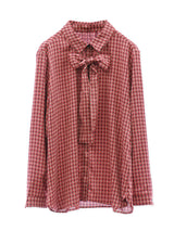 RE SYU RYU / Blouse with bow tie