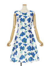 RE SYU RYU / Printed flared dress