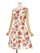 RE SYU RYU / Printed flared dress