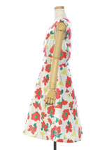 RE SYU RYU / Printed flared dress