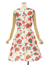 RE SYU RYU / Printed flared dress