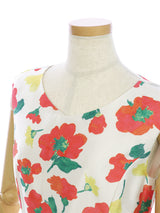 RE SYU RYU / Printed flared dress