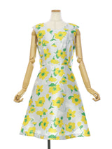 RE SYU RYU /プリントフレアーワンピース