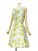 RE SYU RYU /プリントフレアーワンピース