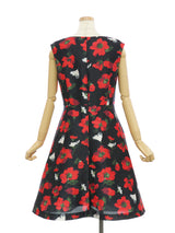 RE SYU RYU / Printed flared dress
