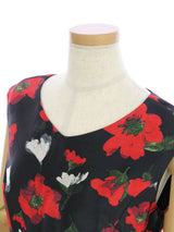 RE SYU RYU / Printed flared dress