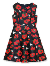 RE SYU RYU / Printed flared dress