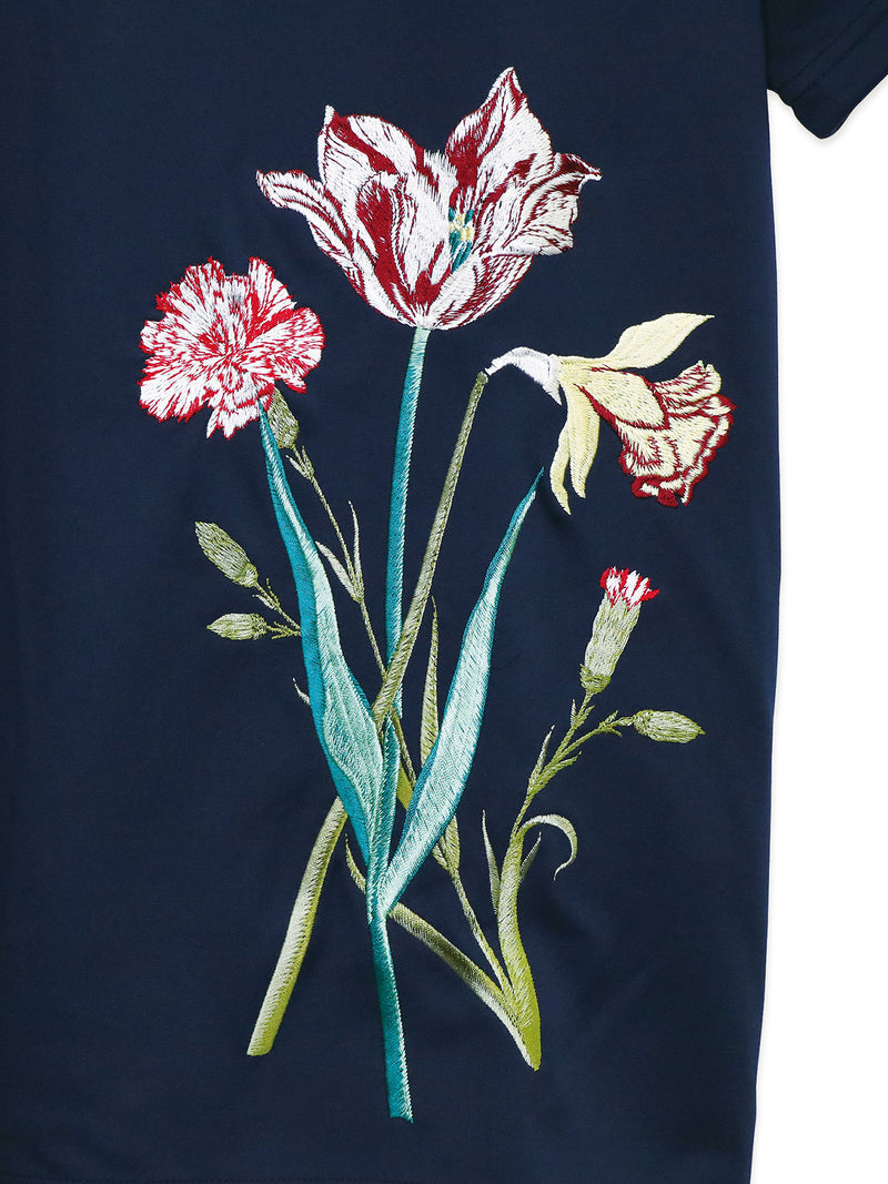RE SYU RYU /【メンズ】サテンコンビＴシャツ刺繍
