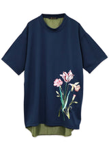 RE SYU RYU /【メンズ】サテンコンビＴシャツ刺繍