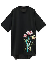 RE SYU RYU /【メンズ】サテンコンビＴシャツ刺繍