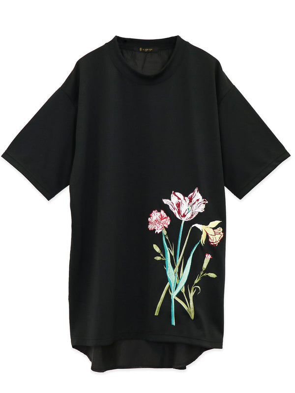 RE SYU RYU /【メンズ】サテンコンビＴシャツ刺繍