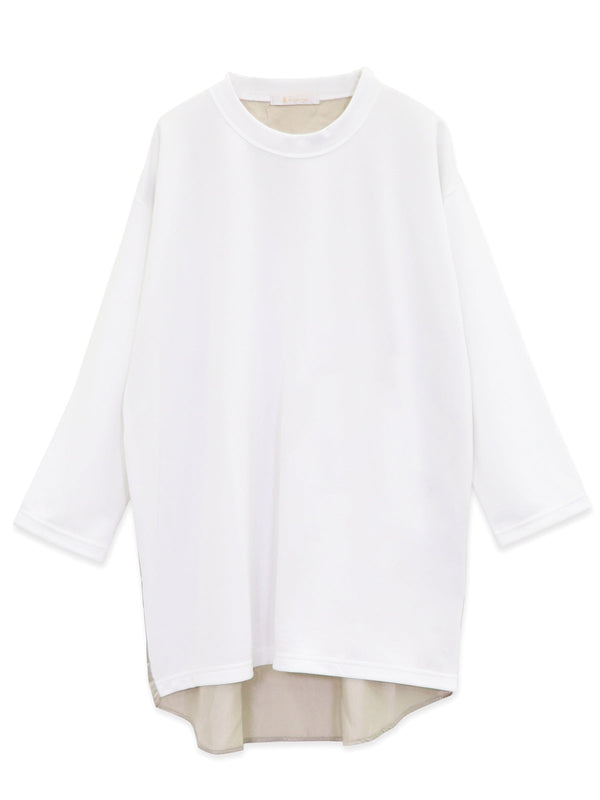 RE SYU RYU /【メンズ】サテンコンビ７分袖Ｔシャツ