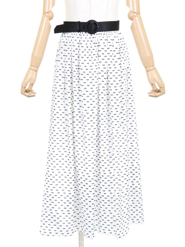 RE SYU RYU / Gathered skirt with processed belt