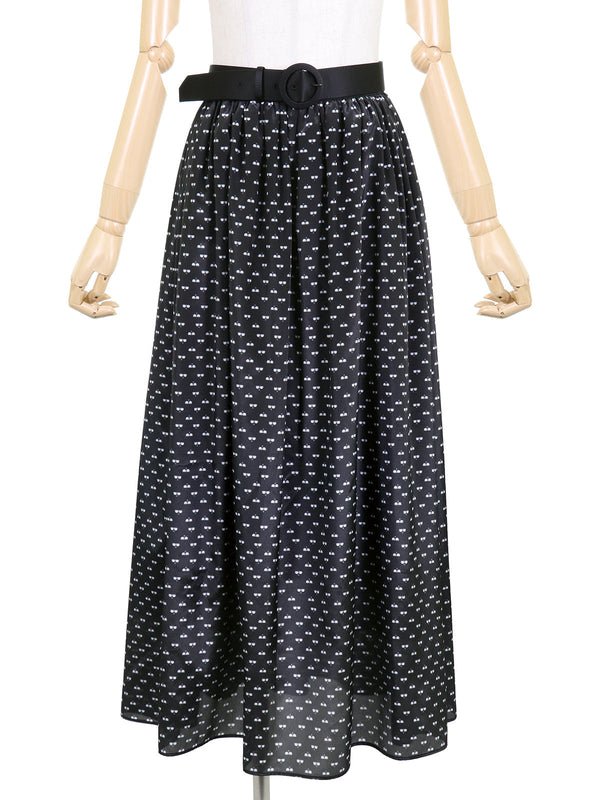 RE SYU RYU / Gathered skirt with processed belt