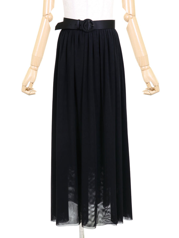 RE SYU RYU / Gathered skirt with processed belt