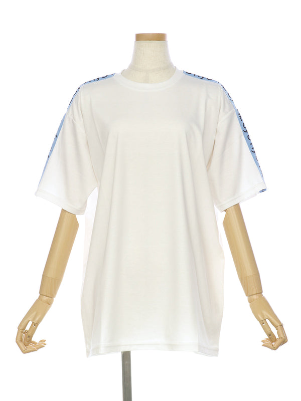 RE SYU RYU /【レディース】ロゴプリントテープＴシャツ