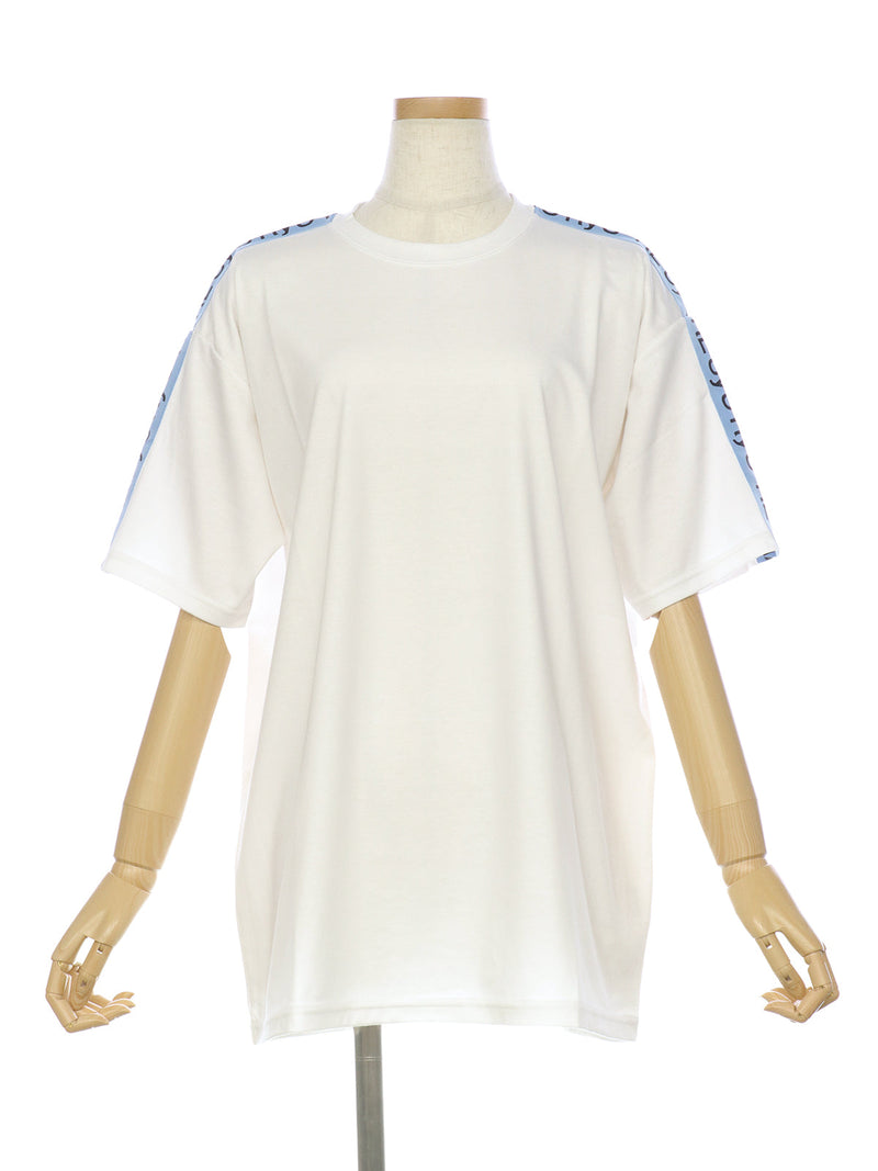 RE SYU RYU /【レディース】ロゴプリントテープＴシャツ