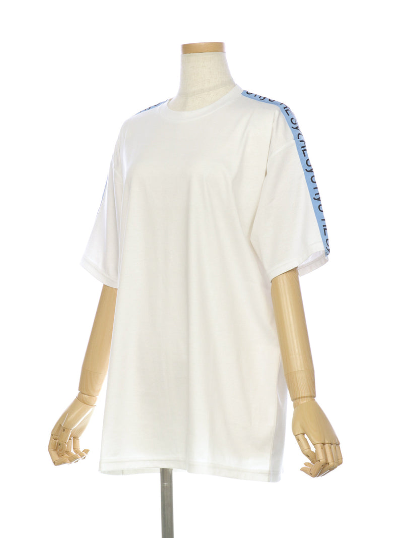 RE SYU RYU /【レディース】ロゴプリントテープＴシャツ