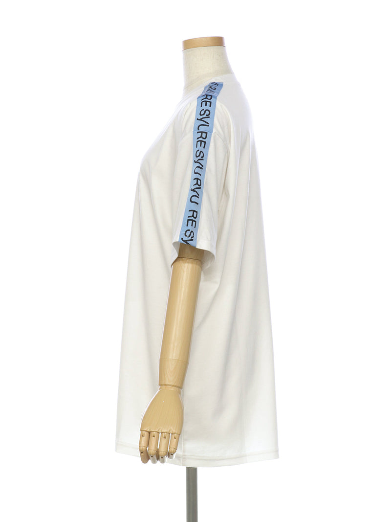 RE SYU RYU /【レディース】ロゴプリントテープＴシャツ