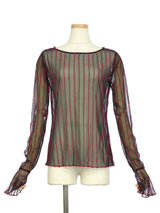 RE SYU RYU / Color-coordinated Mellow Blouse