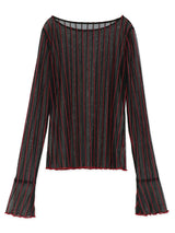 RE SYU RYU / Color-coordinated Mellow Blouse