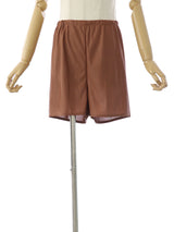 RE SYU RYU / Flared gathered satin pants