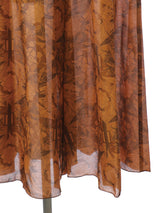 RE SYU RYU / Flared gathered satin pants